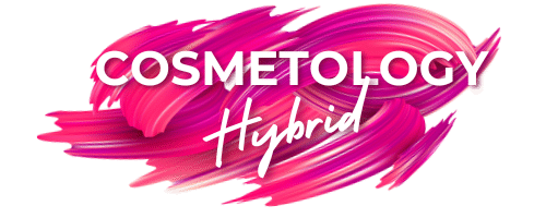 hybrid cosmetology school, logo