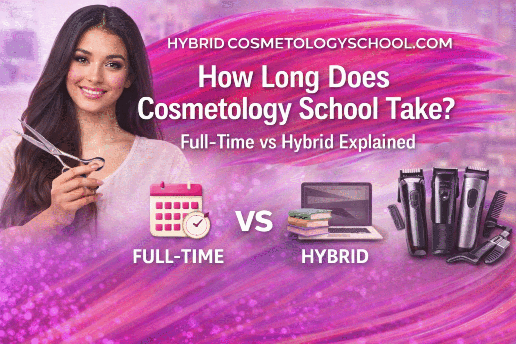 How Long Does Cosmetology School Take Full-Time vs Hybrid Explained
