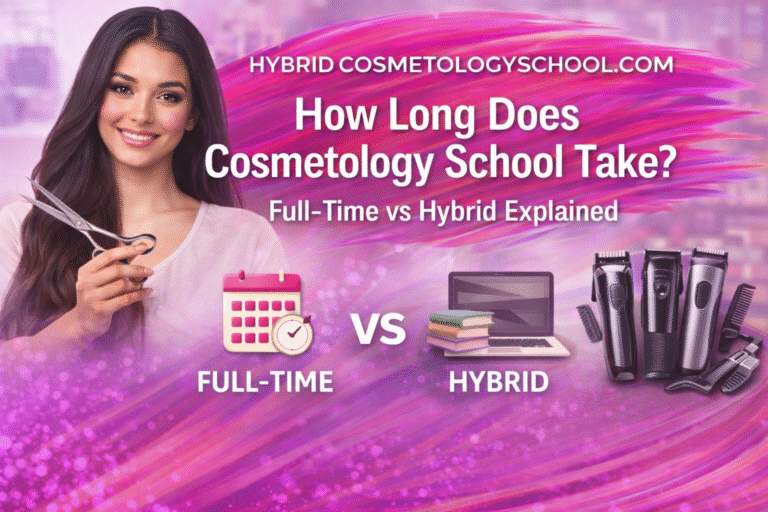 How Long Does Cosmetology School Take Full-Time vs Hybrid Explained