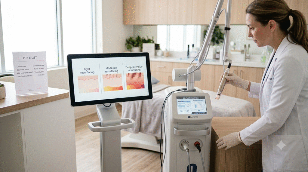 CO2 Laser Resurfacing Cost by Treatment Level